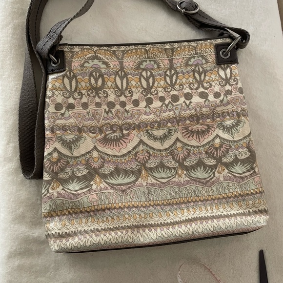 Sakroots Cotten Canvas Clear Coated  Crossbody Bag - Picture 2 of 9